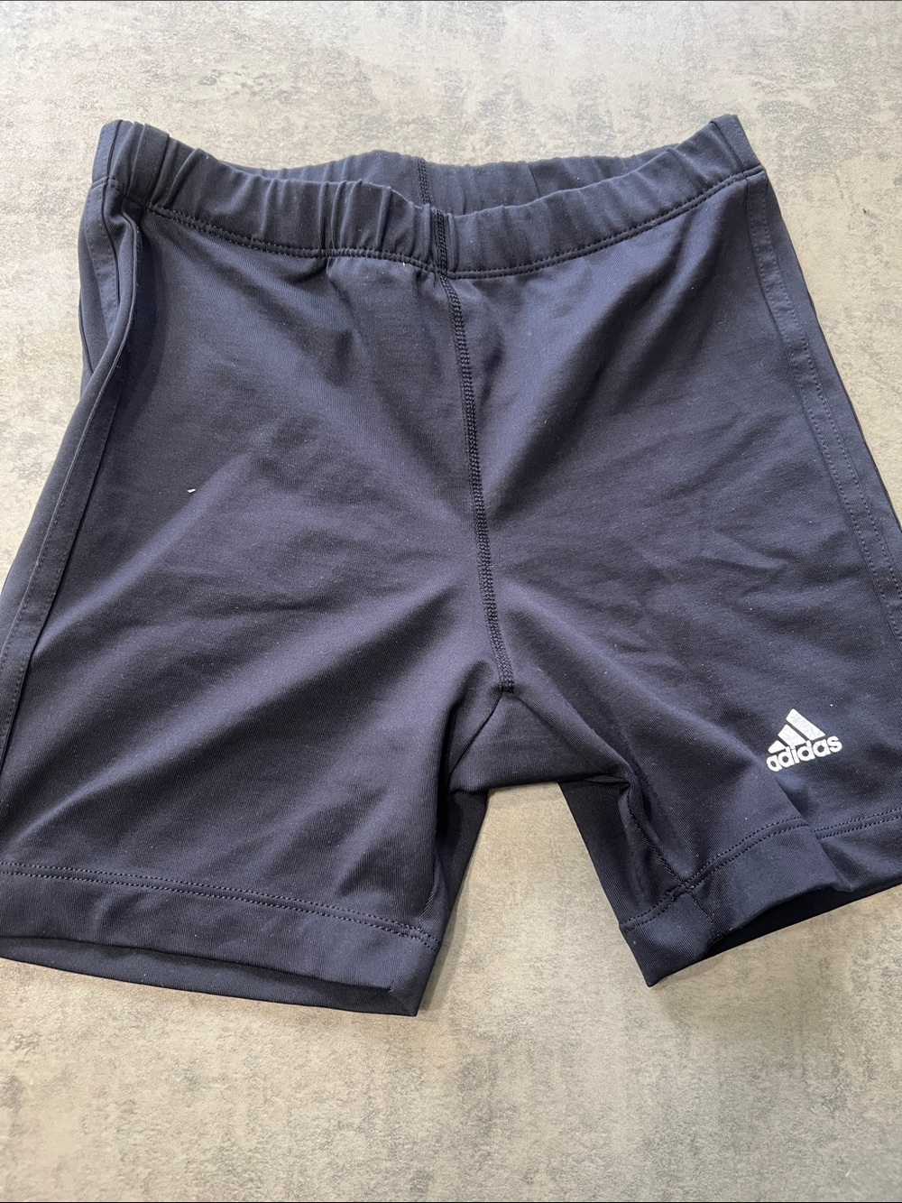 adidas Black Performance Cycling Shorts with White Logo